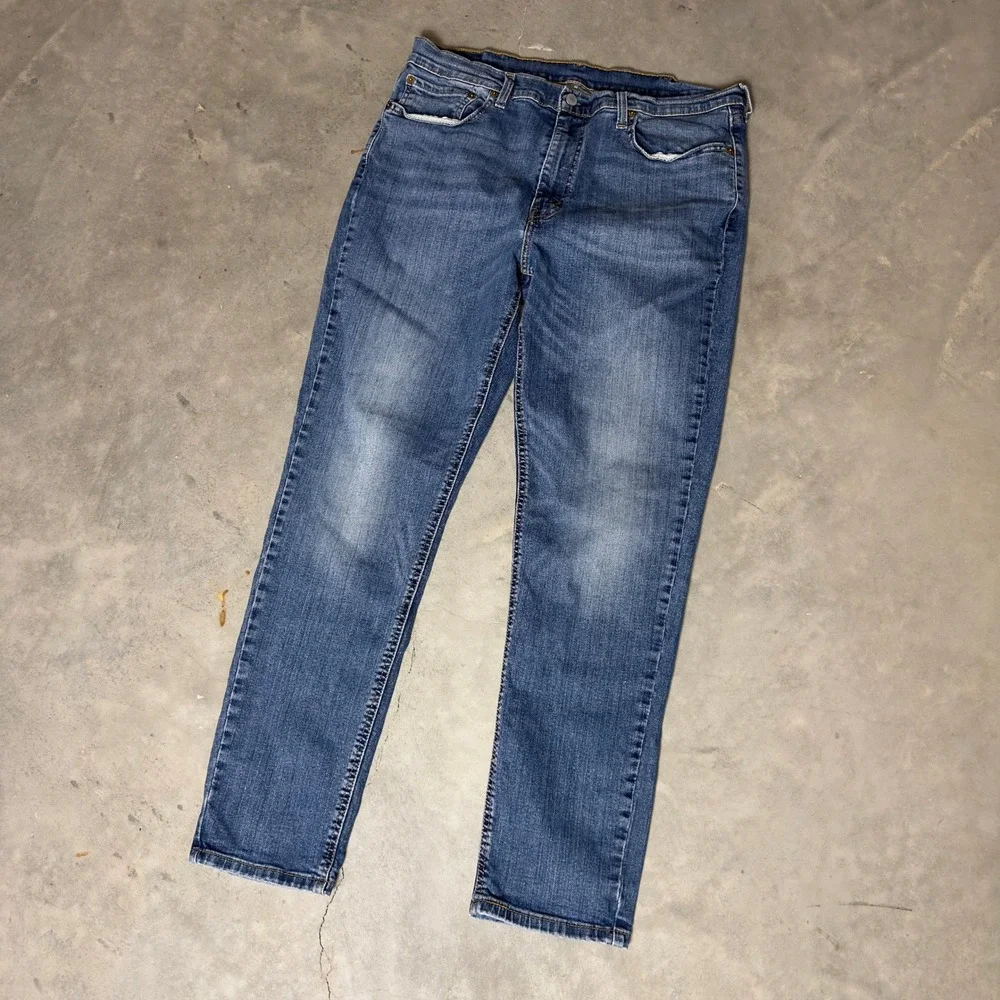 Levi's 511 Slim Fit Jeans Mens 38x32 Blue Denim Stretch Casual Baggy Streetwear